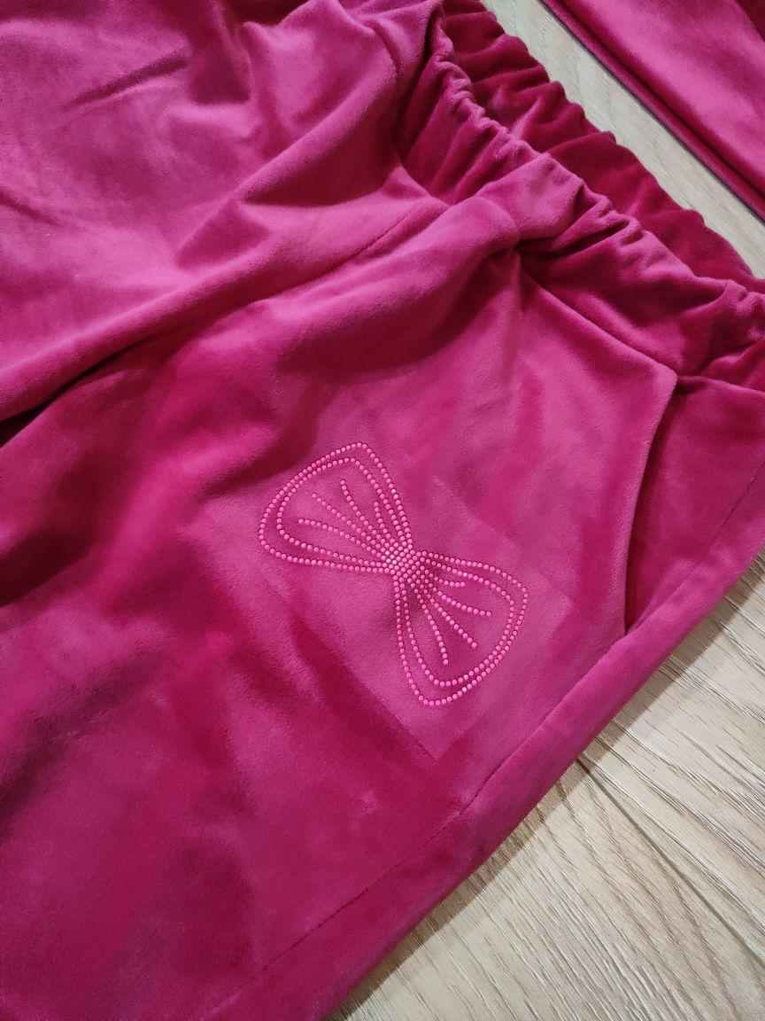 Dres damski komplet welurowy L