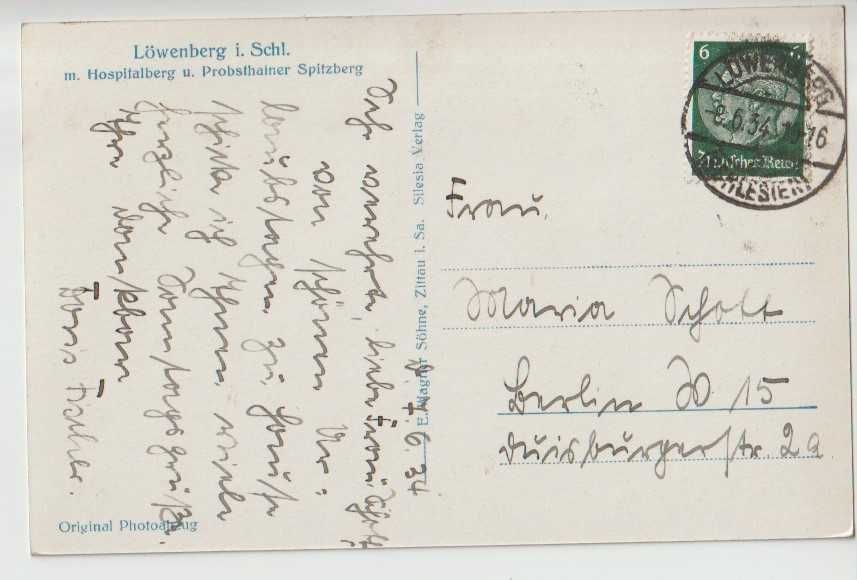 Lwówek Śląski Löwenberg in Schlesien 1934 rok