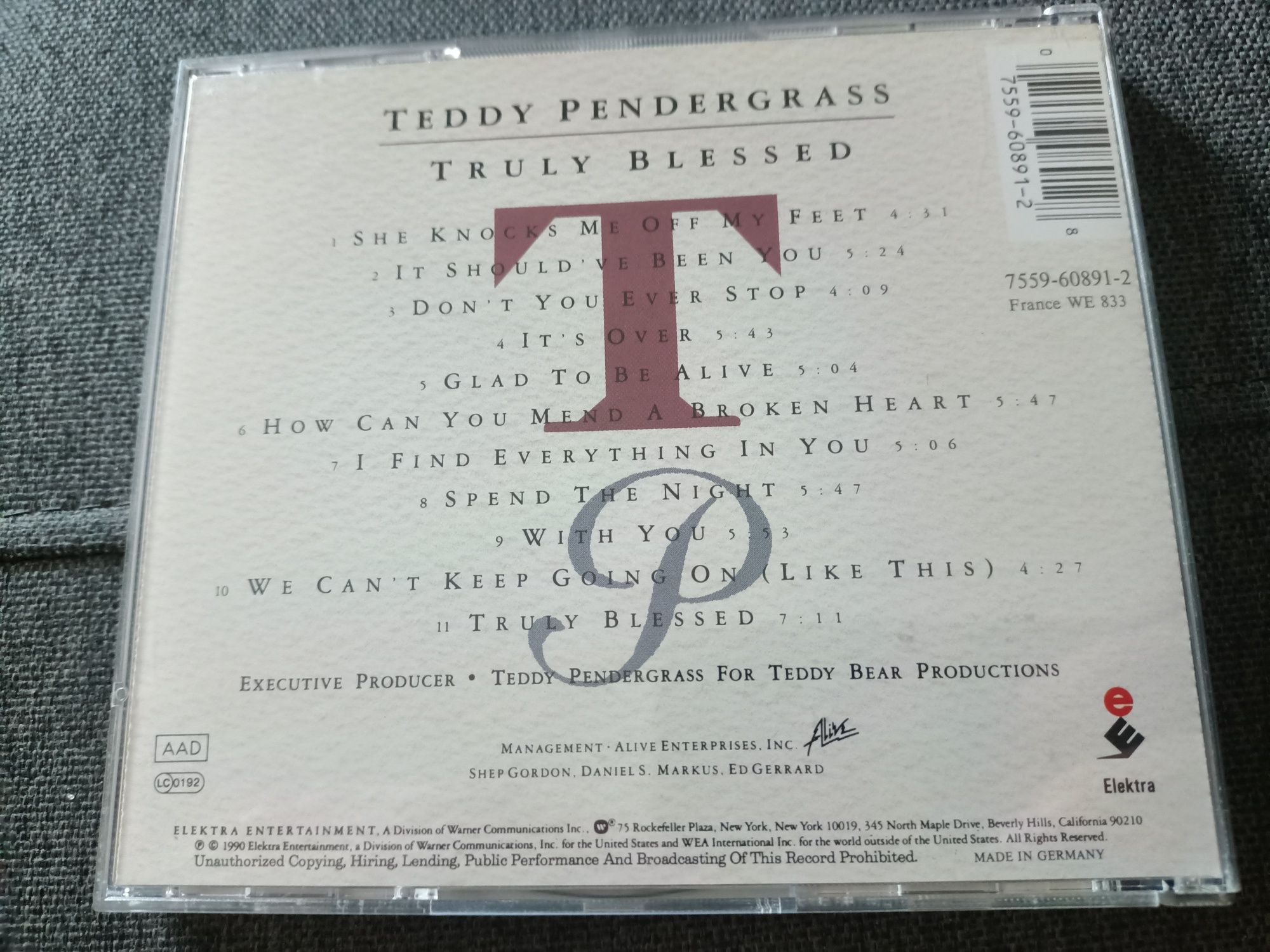 Teddy Pendergrass - Truly Blessed (CD, Album)(nm)