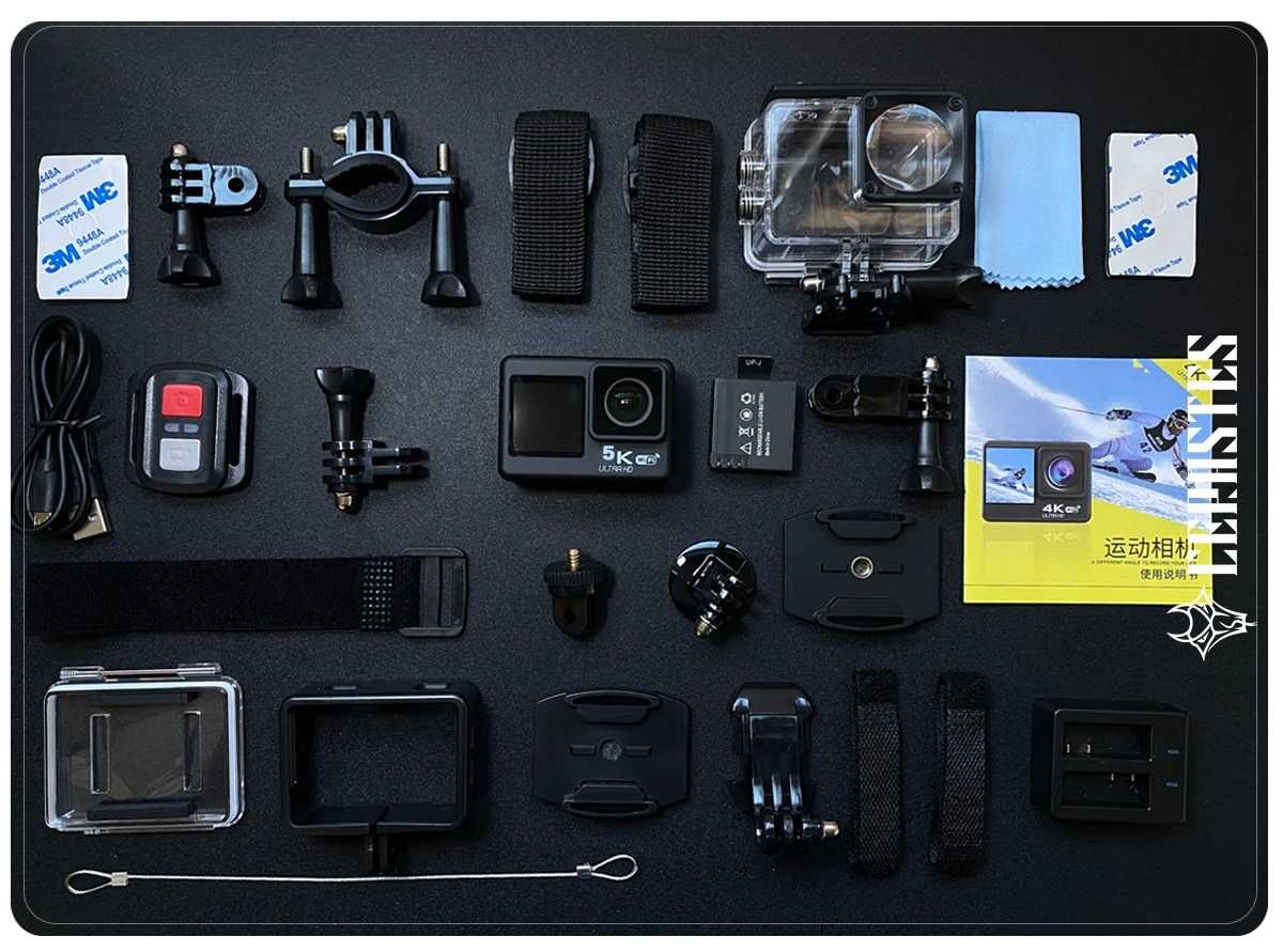 Нова екшн-камера Cerastes V39-5K action-camera 2 діспллеї
