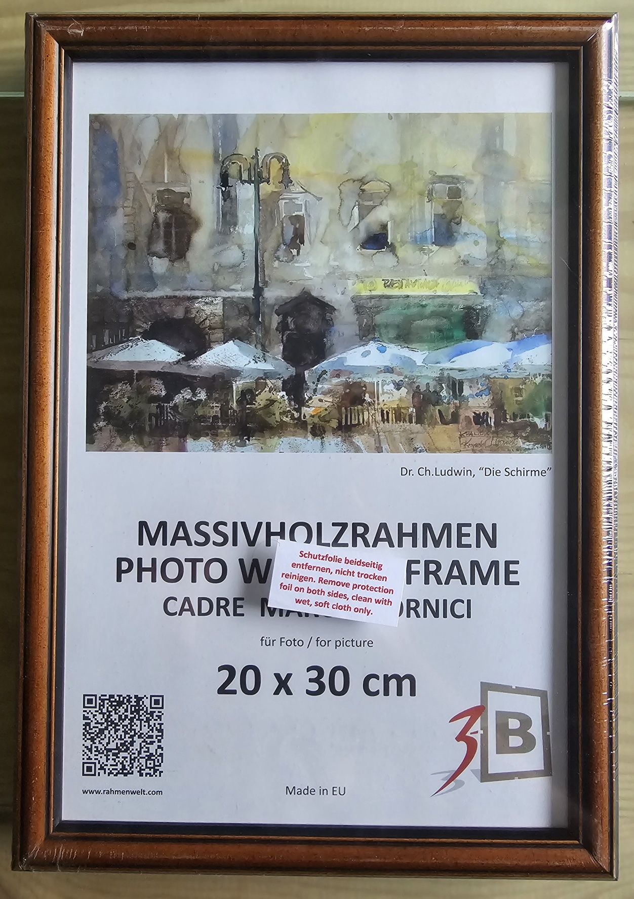 Ramka na zdjęcie - 20x30 - brązowa - nowa