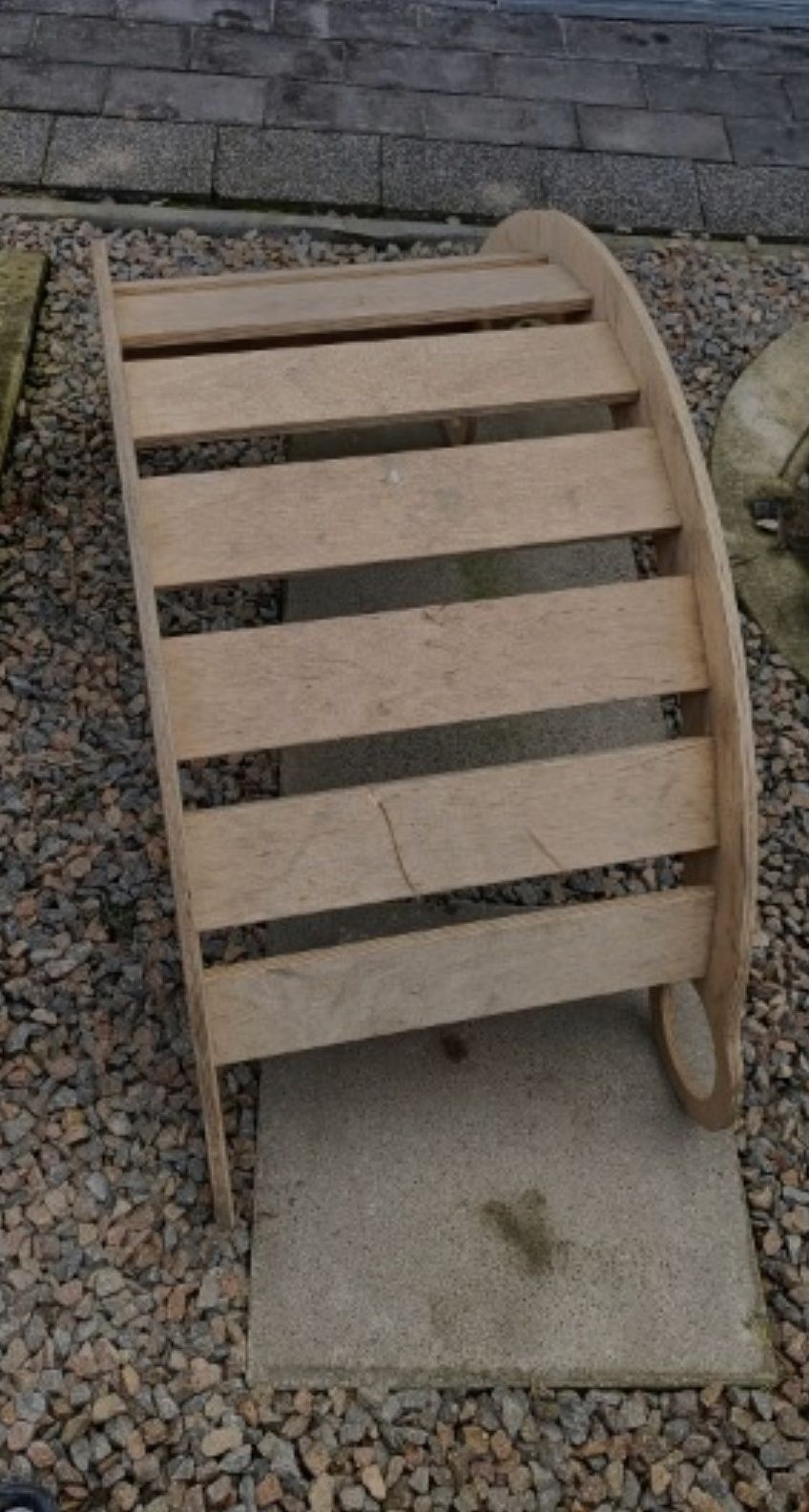 Bujak drewniany zjeżdżalnia stolik