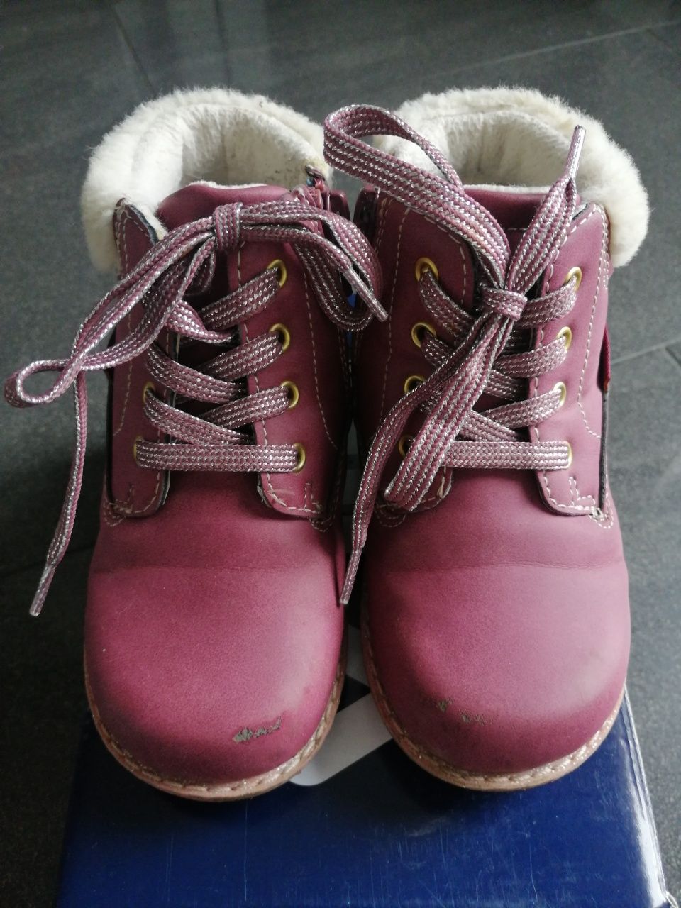 Buty zimowe dziewczynka trapery