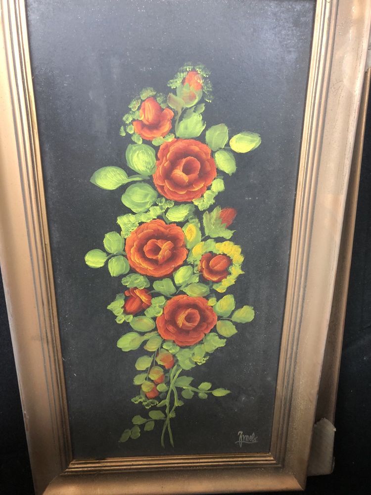 Quadro Vintage com flores