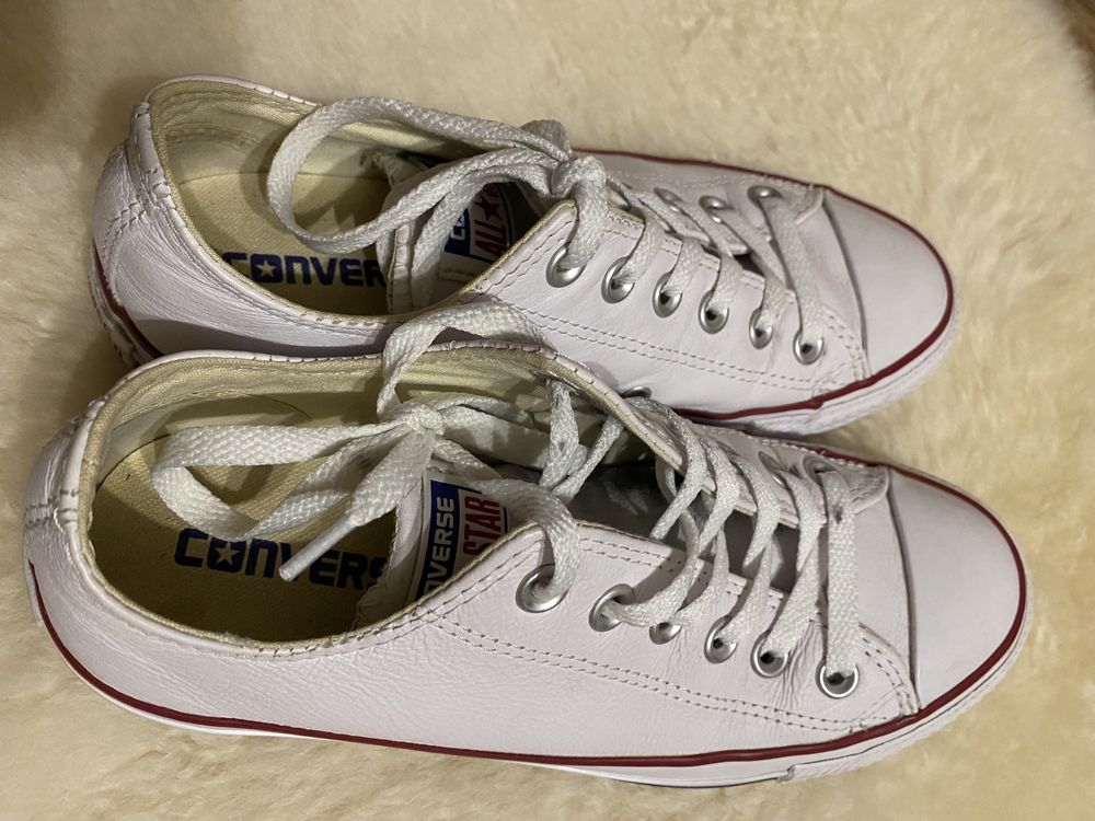 Converse CT OX White 132173C Skórzane
