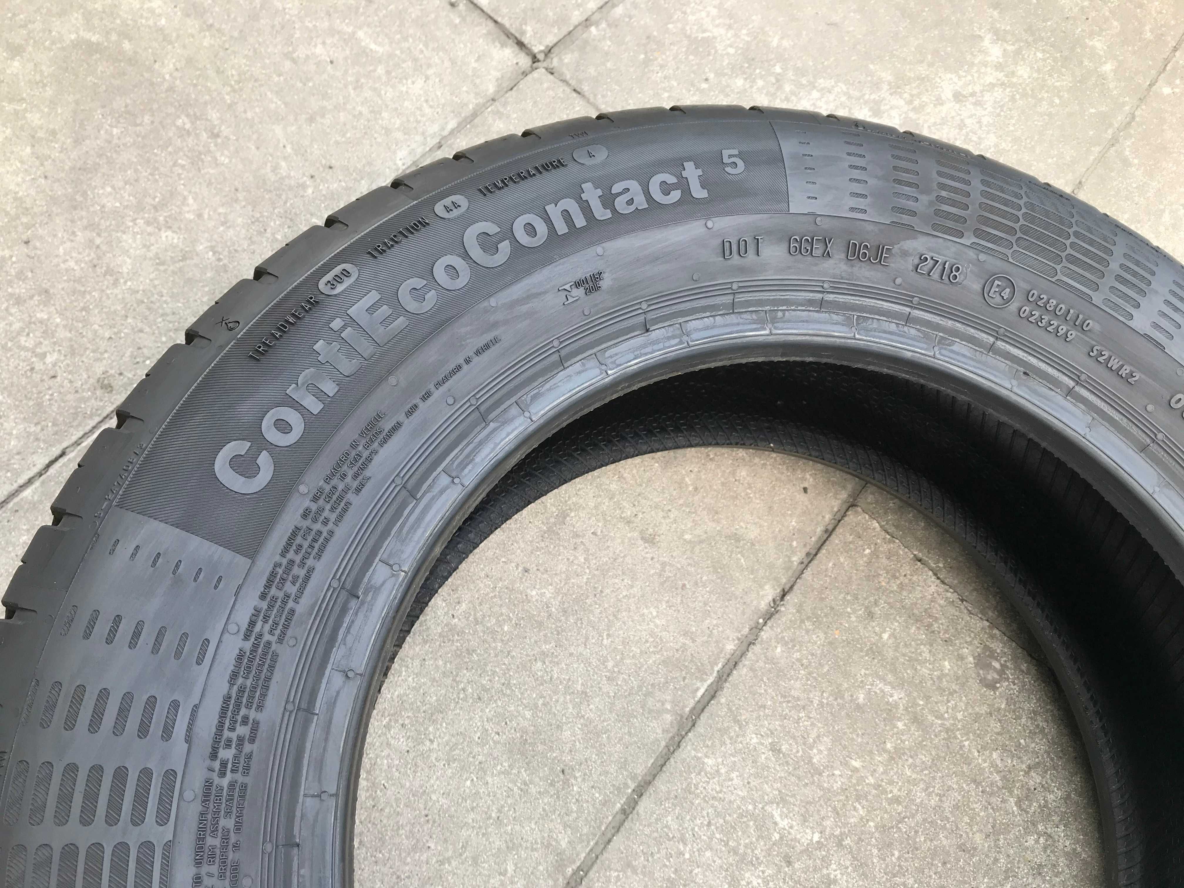 Opony 175/65/14 175/65R14 82T Continental ContiEcoContact 5 2szt 2018r