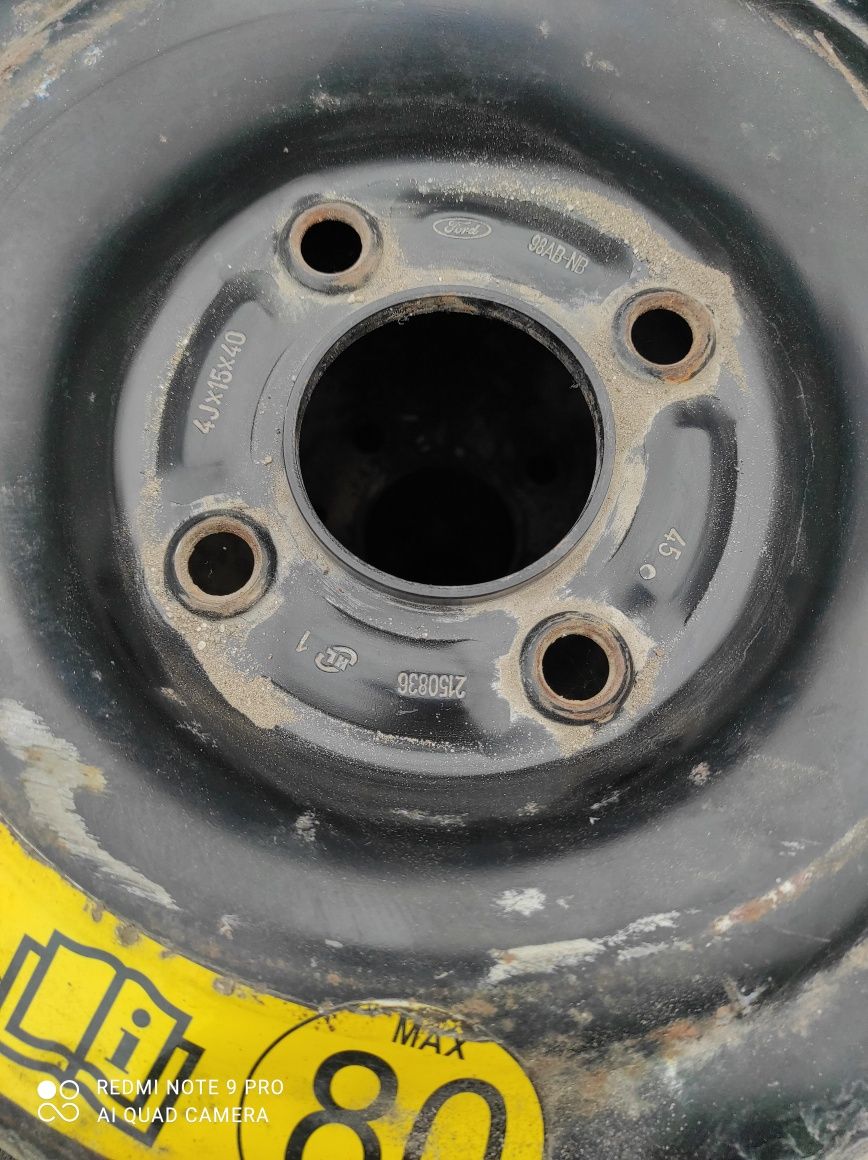 Koło Dojazdowe  Ford Fiesta Mk6 stan bdb wysyłka