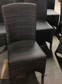 4 Cadeiras interior ou exterior em rattan cinza
