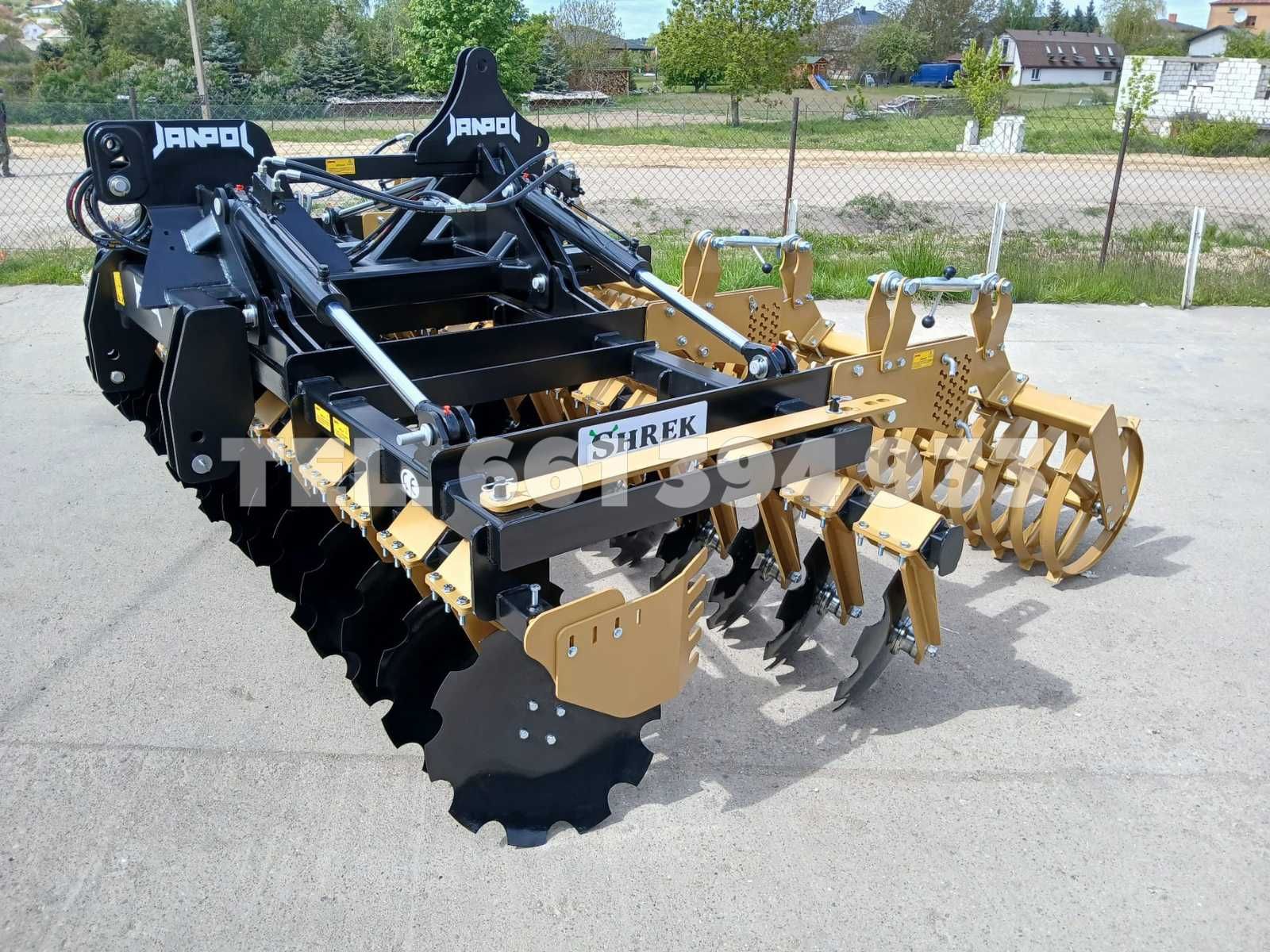 Brona Talerzowa JANPOL SHREK 4m hydrauliczna 560 talerz daszek fi 600!