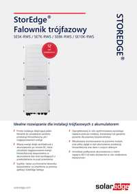 Falownik Hybrydowy Solaredge SE8K RWS 48V 3F WIFI