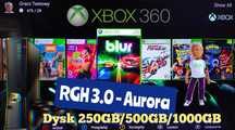 Xbox 360 RGH +Kinect+Pad+Dysk250GB- Przerobiona