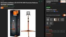 Lampa robocza budowlana remontowa ledvance 30W 2700 lumenów