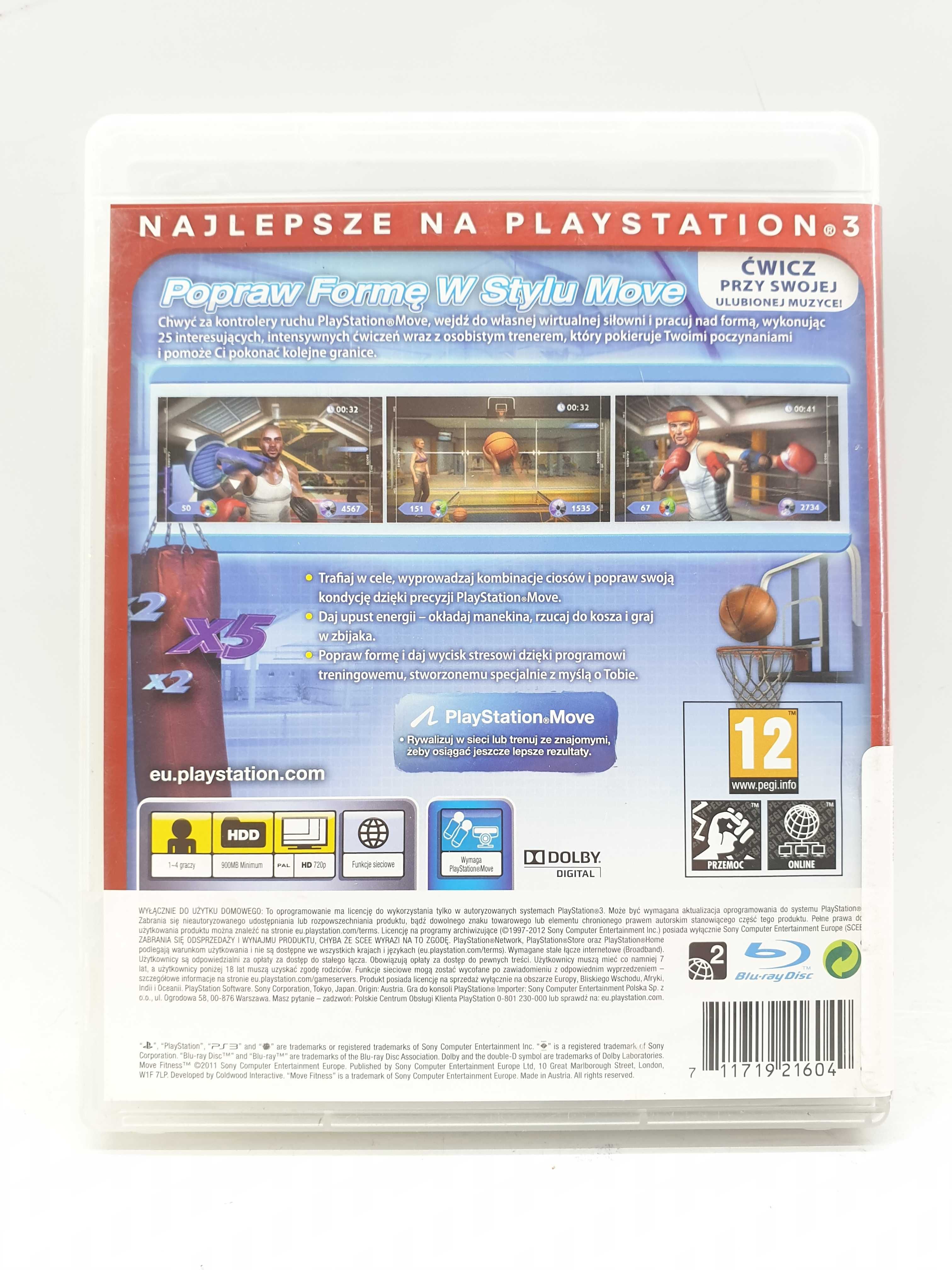 Gra PS3: Move Fitness