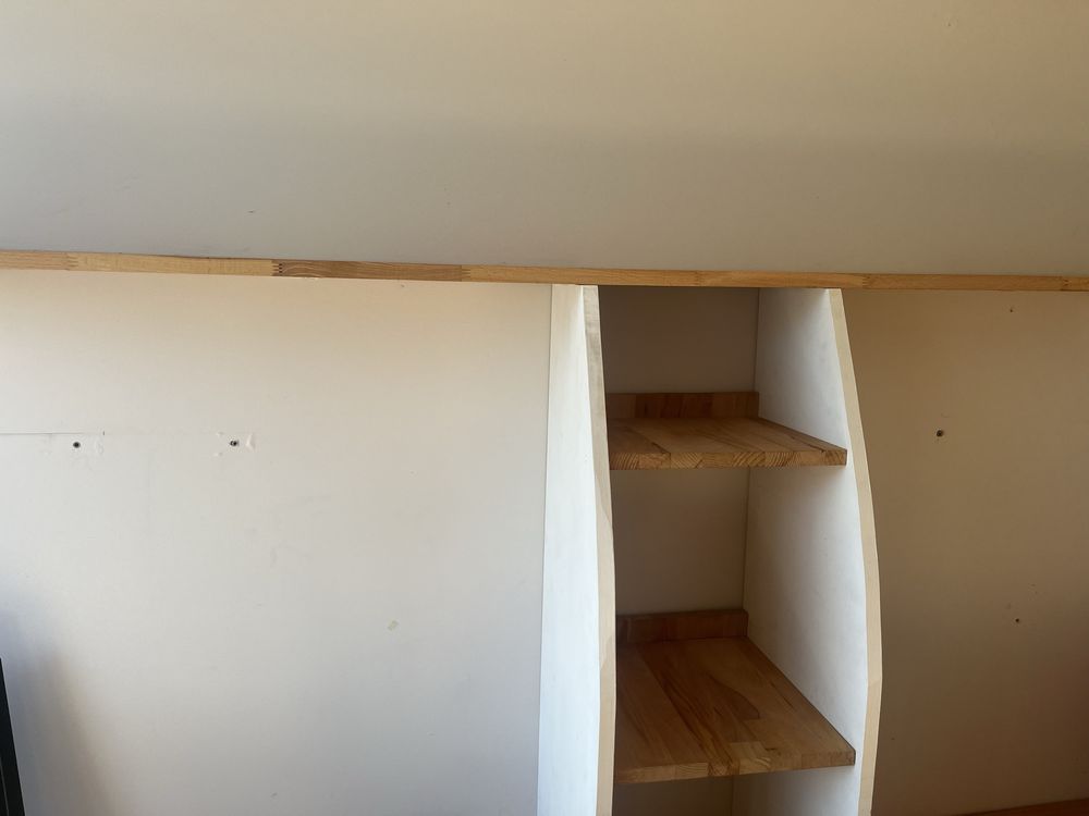 Podwójne biurko Ikea drewniane białe biurka