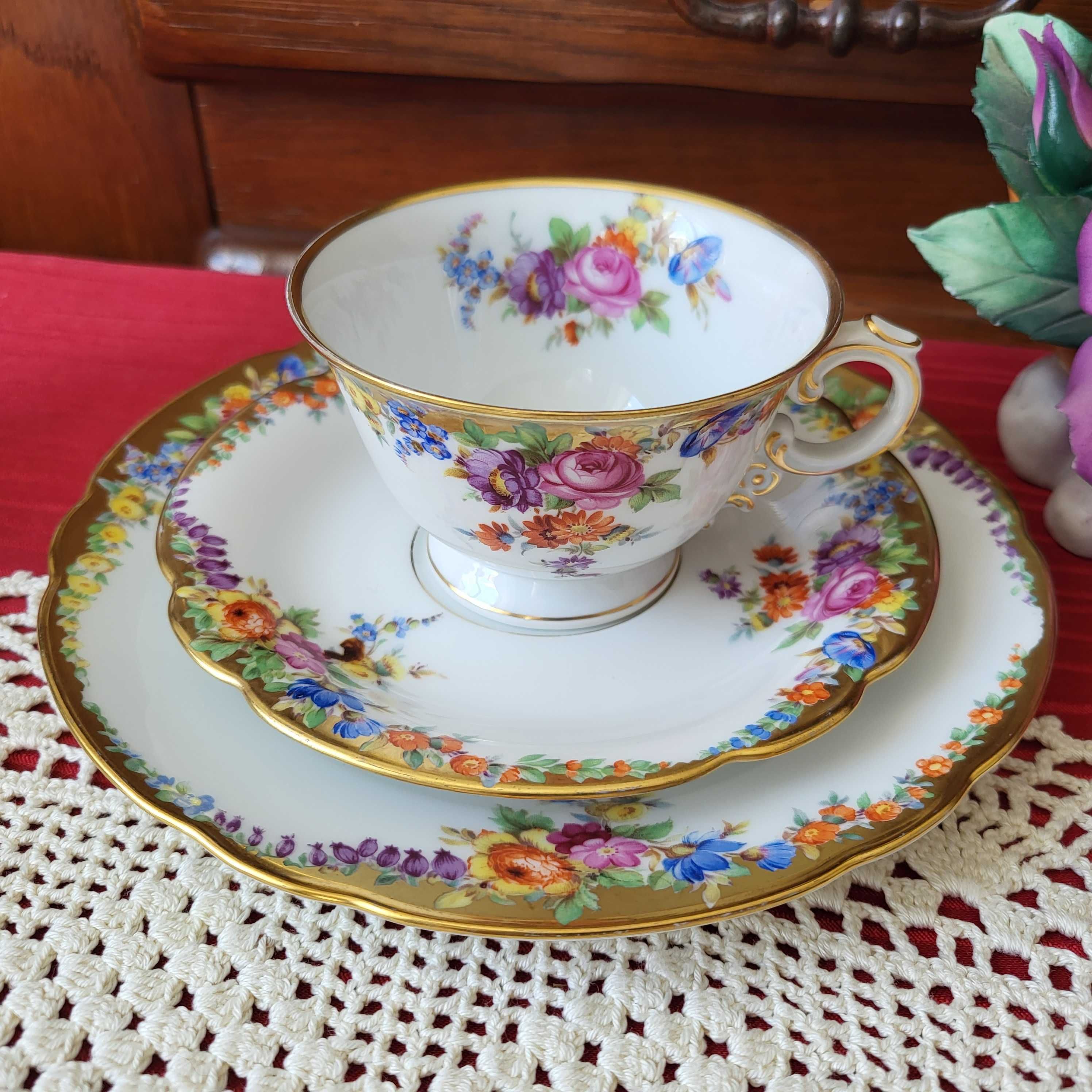 Антикварное чайное трио Rosenthal Selb-Bavaria, 1928 год