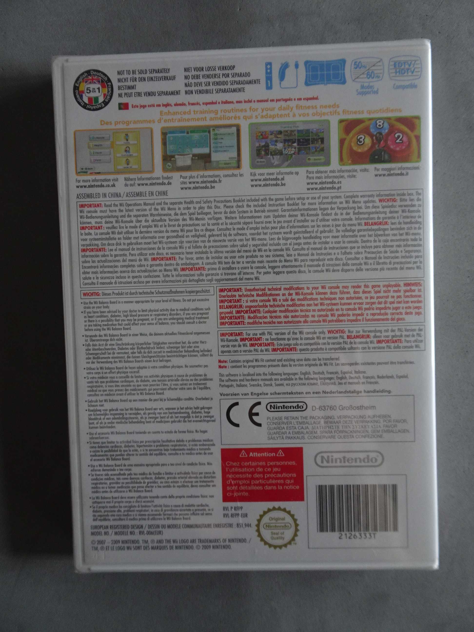Jogo WII - Wii Fit Plus (selado)