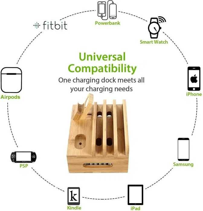 Organizer Kompatybilny Apple Watch, Airpods, telefon komórkowy, tablet