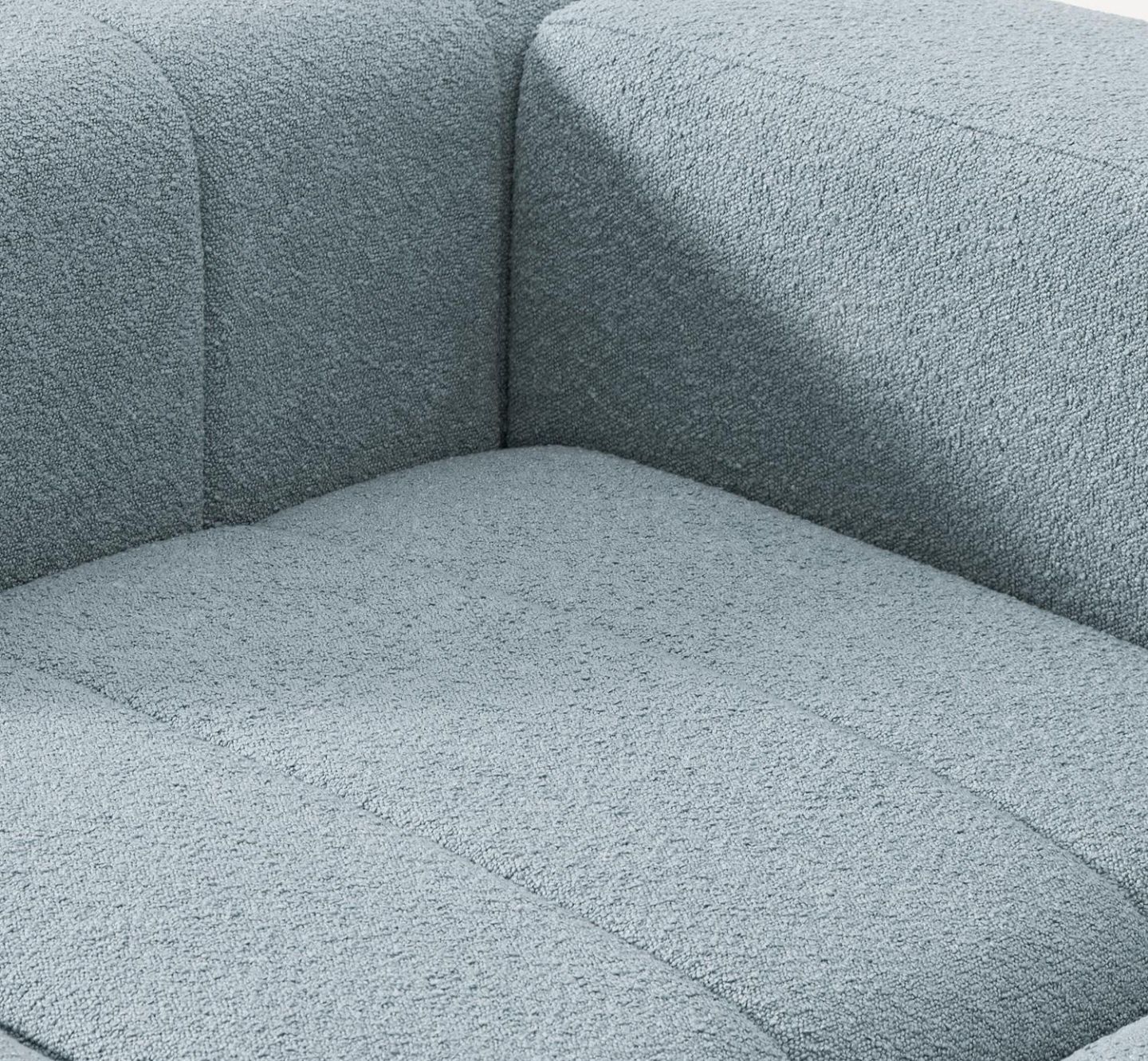 Sofa modułowa Boucle z pufem Lena 4-osobowa