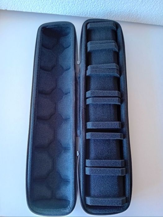 Mala Estojo Viagem 6 Relógios Rolex Tissot Oris Seiko Omega Cauny Iwc