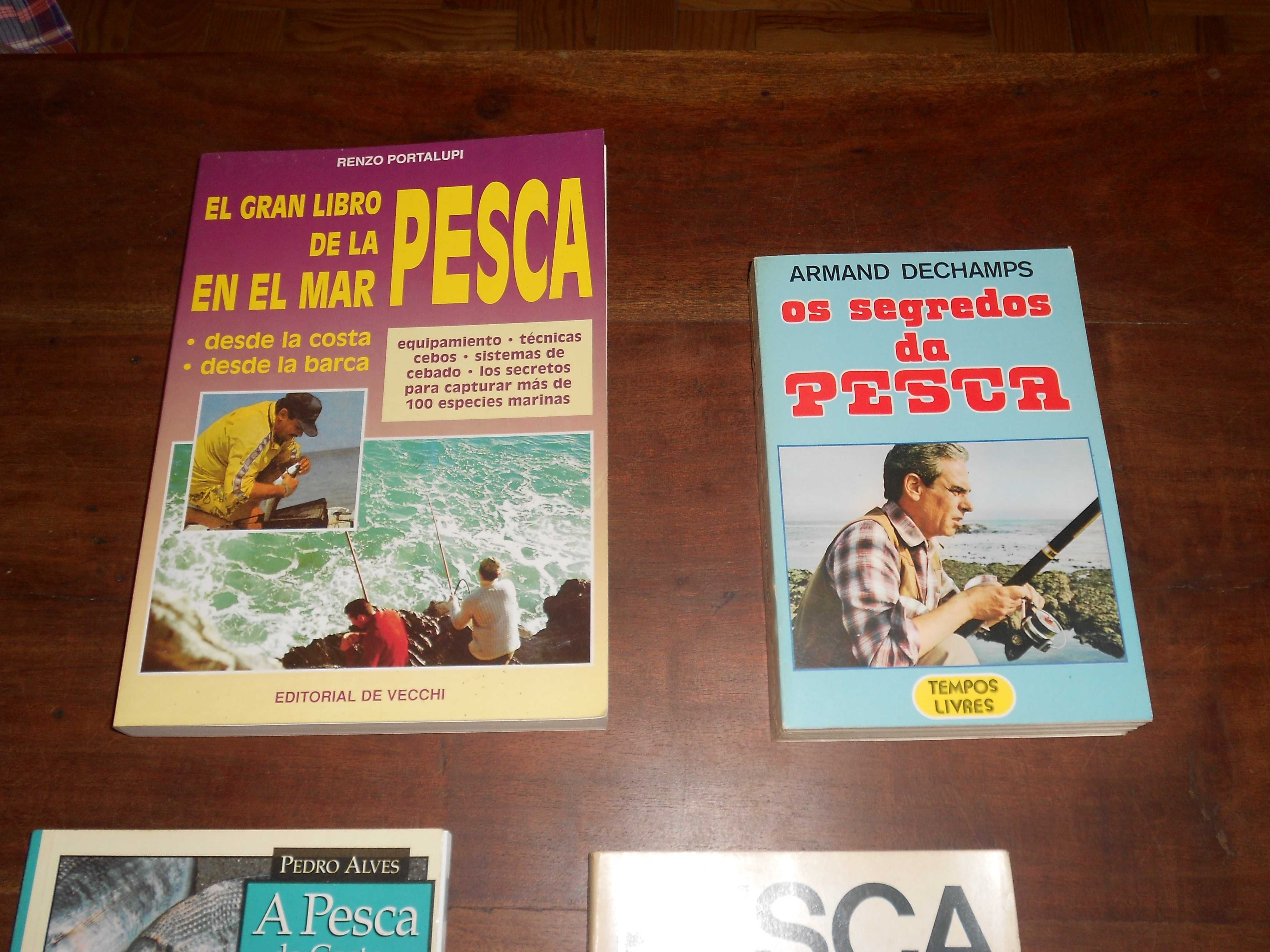 Livros diversos pesca + revistas mundo da pesca