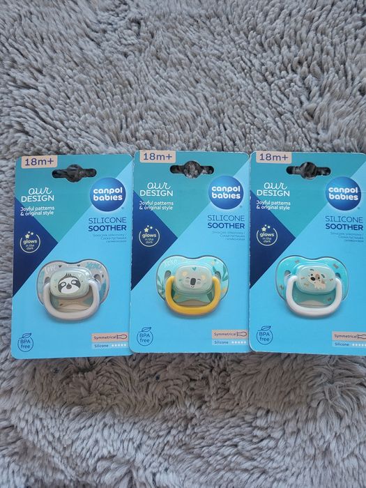 Canpol babies smoczki uspokajające 18m+ 3szt