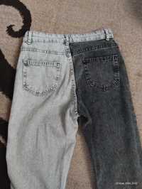 Двухколірні штани джинси