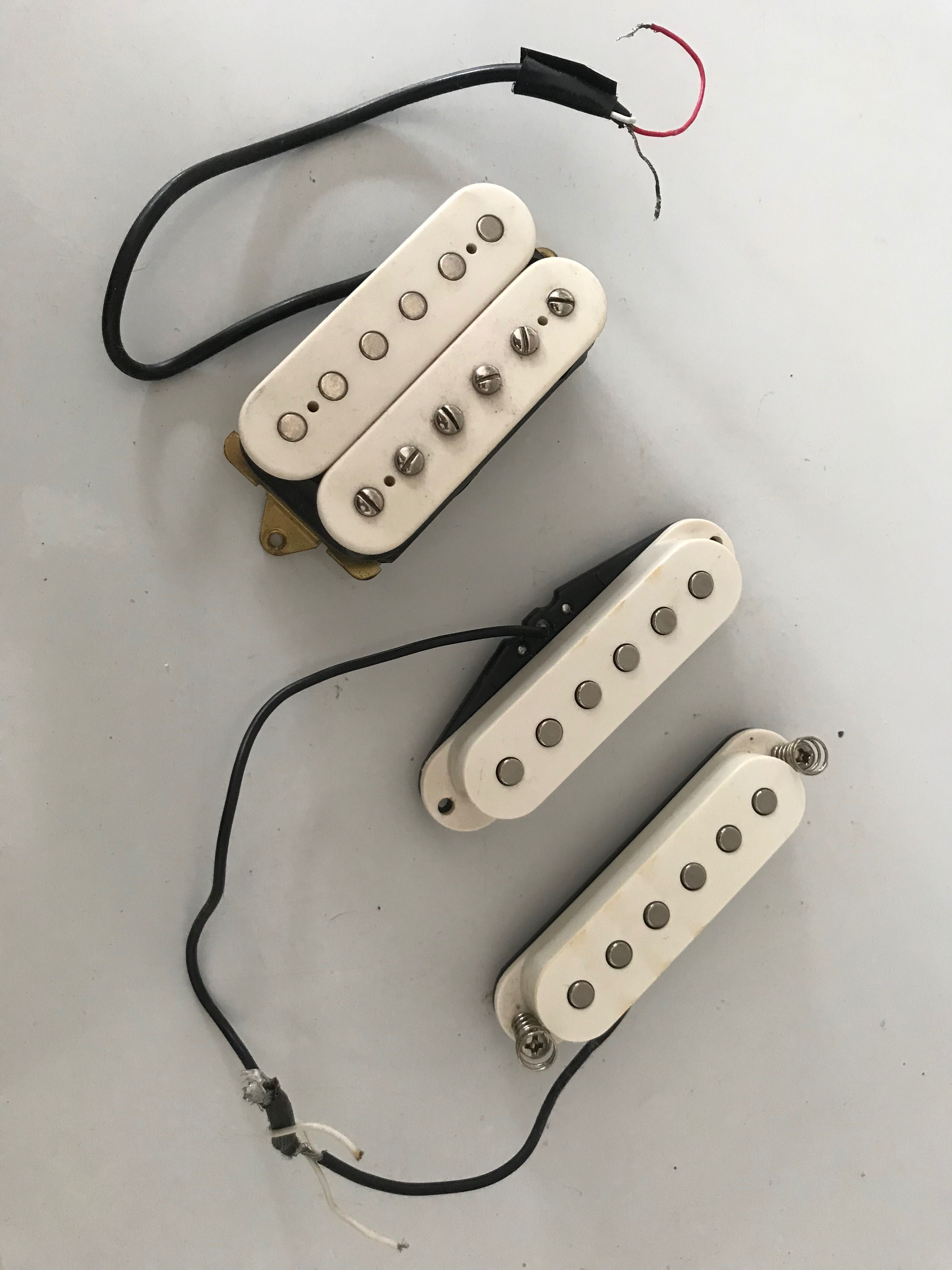 Peças guitarra eléctrica Stratocaster carrilhões humbuckers singlecoil