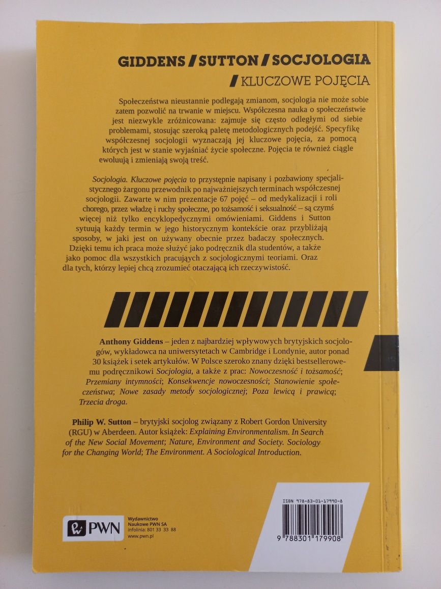 Socjologia. Kluczowe pojęcia - Giddens, Sutton