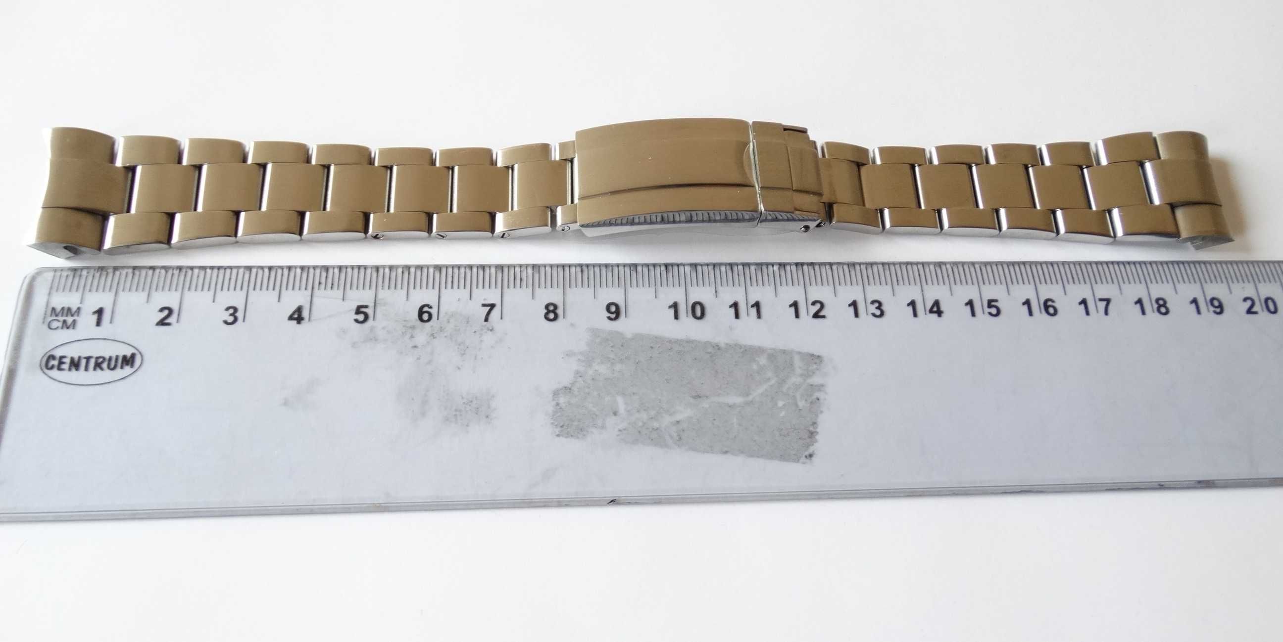 Bransoleta 20mm do zegarka Rolex Daytona GMT Submariner mat stal 904L