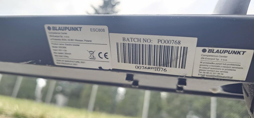 Sprzedam Hulajnogę Blaupunkt