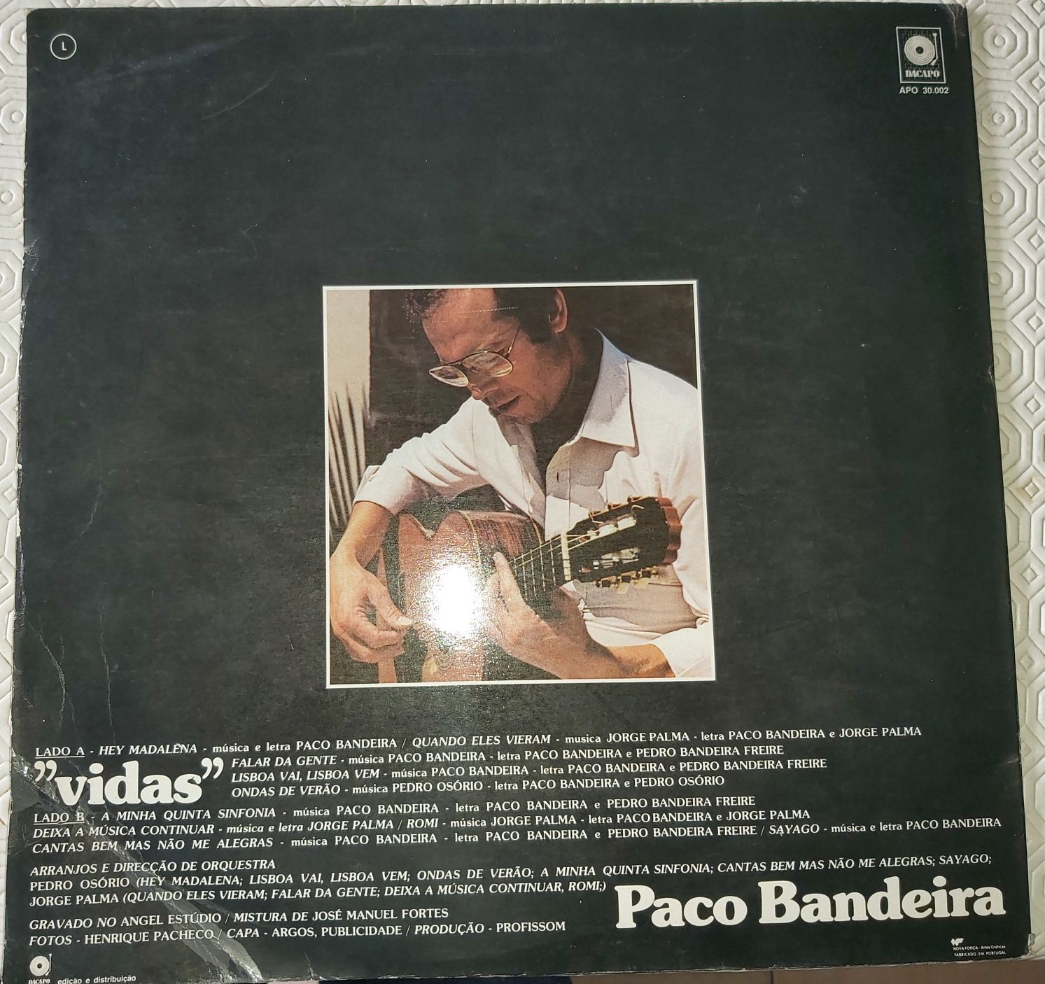 Vinil Paco Bandeira " vidas"