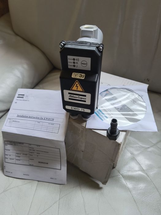 Kompresor/Sprężarka Atlas copco. Automatyczny spust kondensatu EWD 75