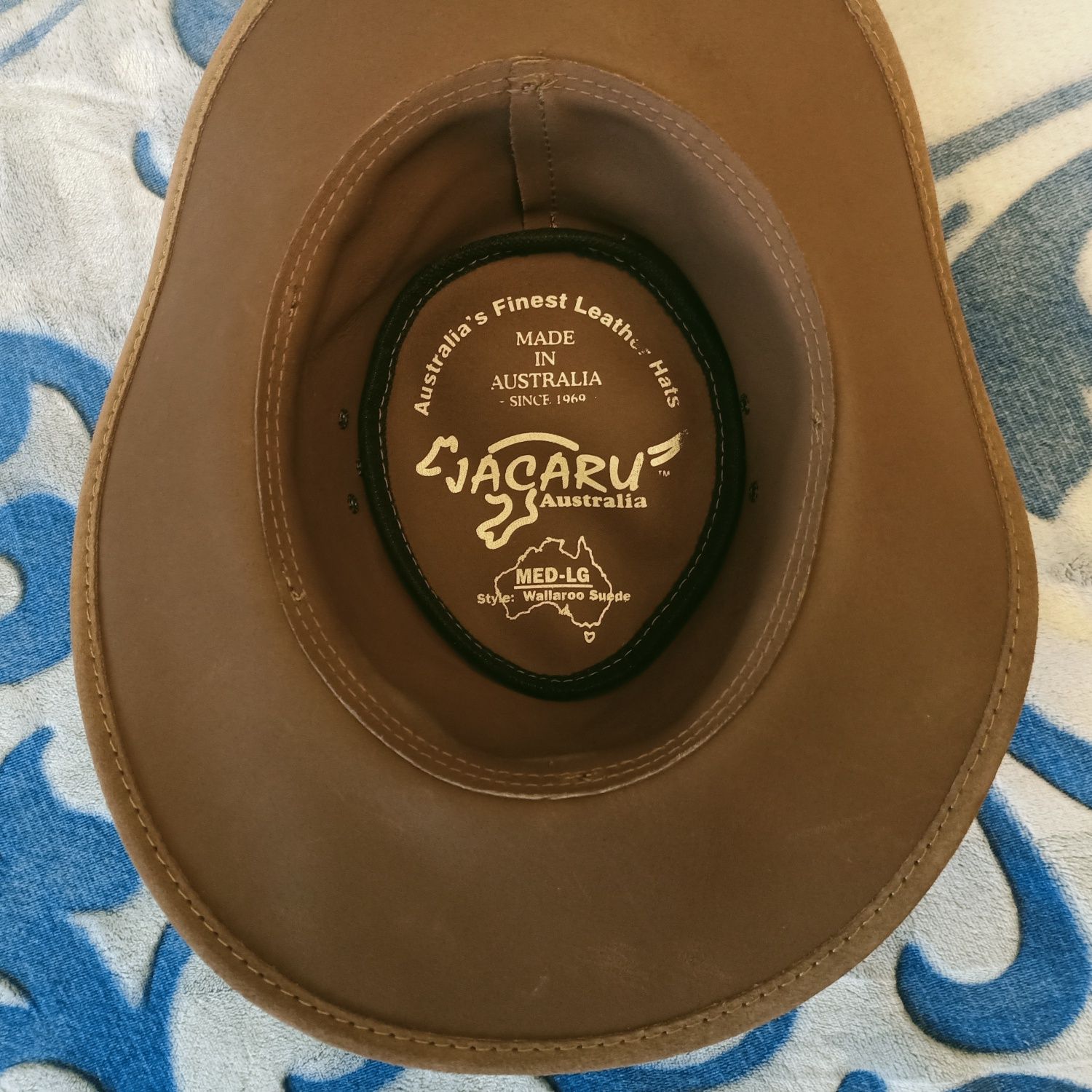 Kapelusz JACARU , styl Wallaroo Suede . Australia. Rozmiar 58