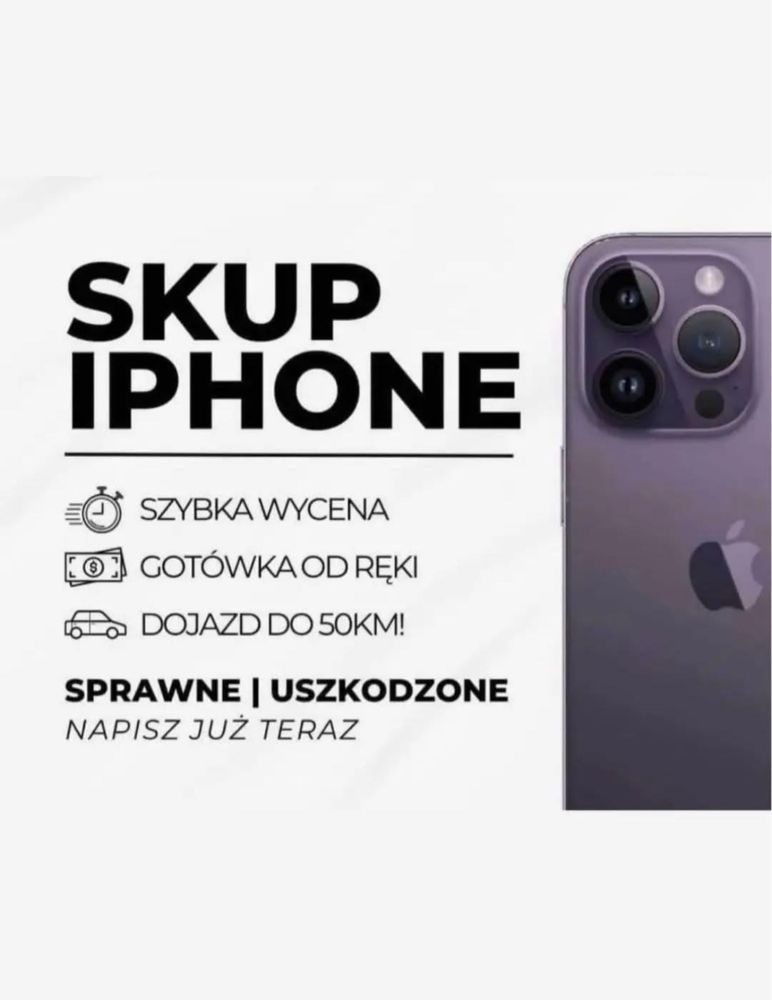 SKUP TELEFONÓW - iPHONE Sprawne/Rozbite/Uszkodzone