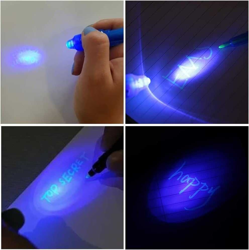 Caneta Magica Invisível / Lápis de luz ultravioleta