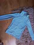 Bluza polar czarny niebieski biały polarowa kurtka sweter Adidas 38