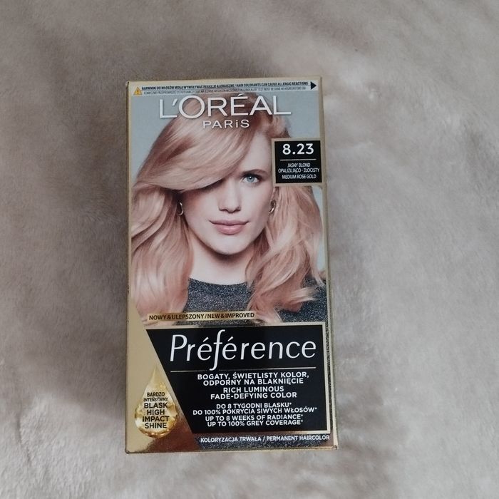 Farba do włosów Loreal 8.23