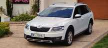 Skoda Octavia SCOUT, 2.0 TDI, 4x4, biała perła