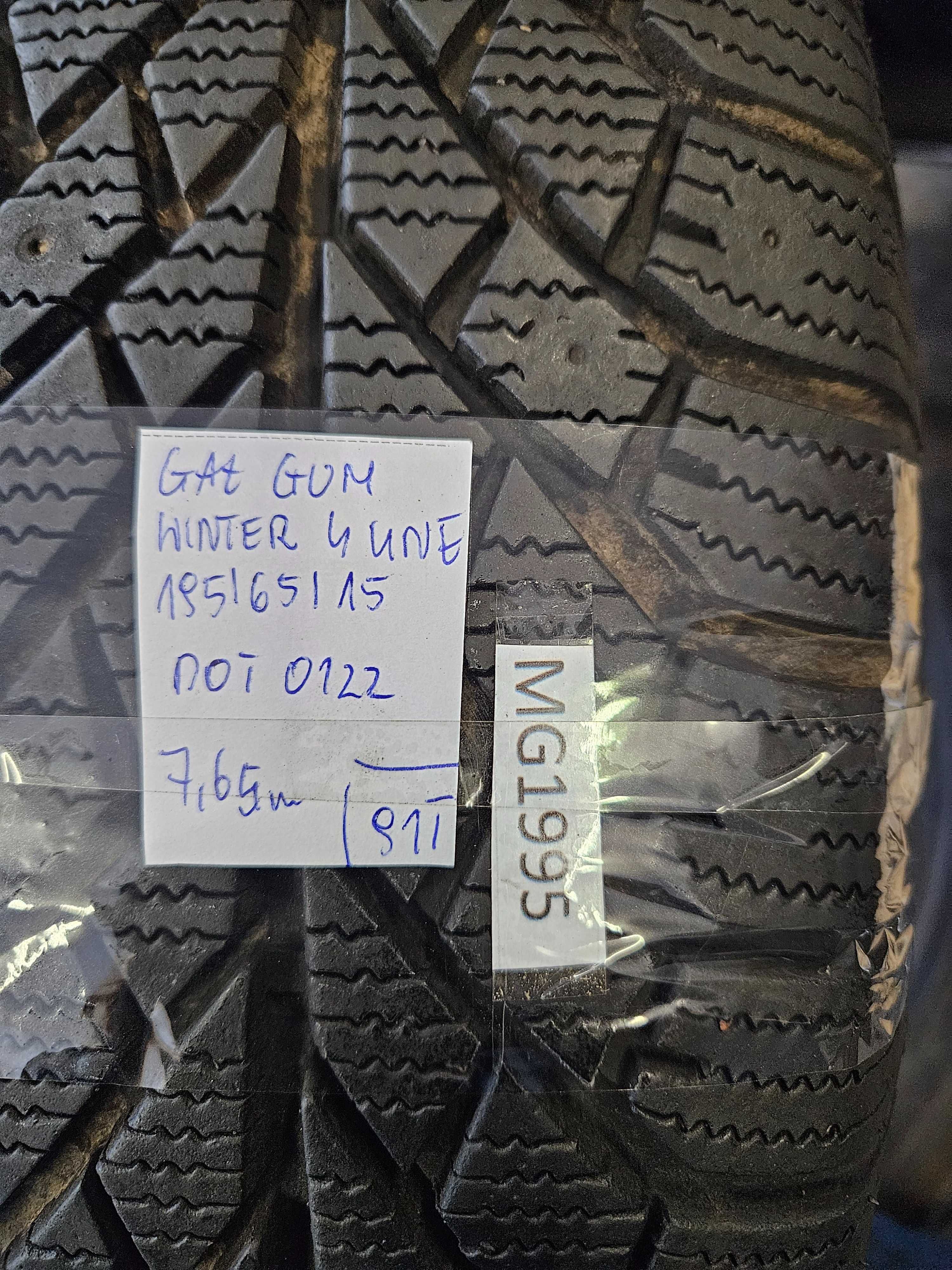 Gał Gum 195/65 r15 Winter 4 /// 7,65mm!!! 2022r wysyłka