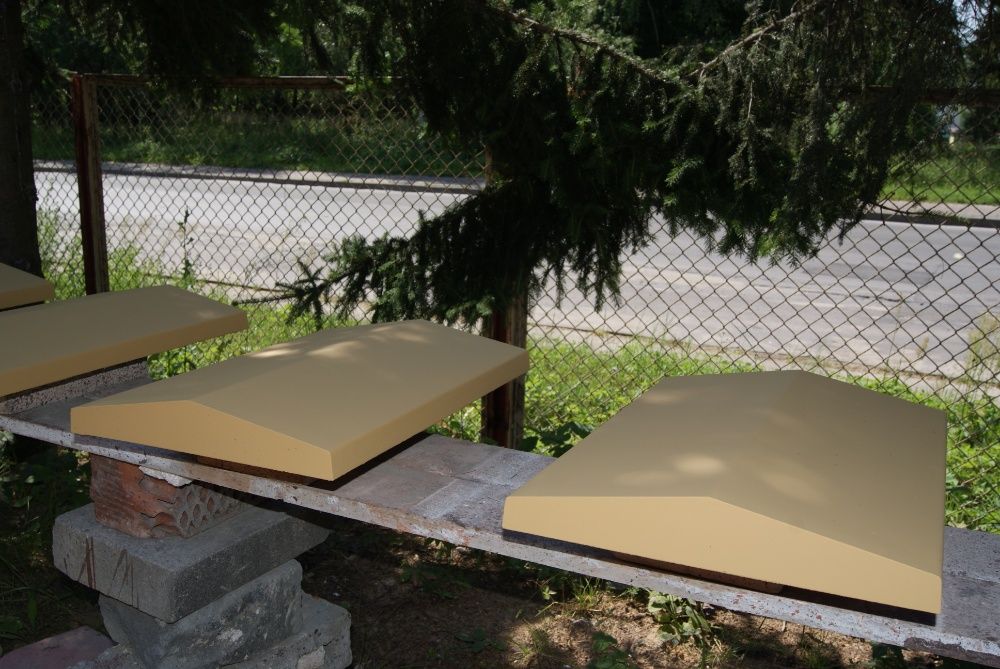 Daszki ogrodzeniowe, betonowe 27x50 dwu-spadowe EM-BET