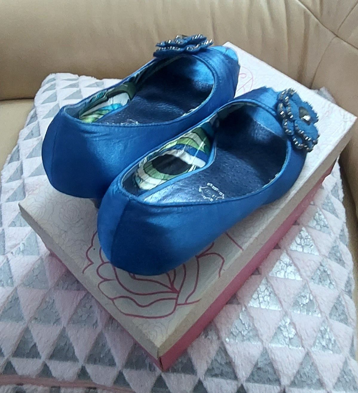 Czółenka buty damskie blue 38