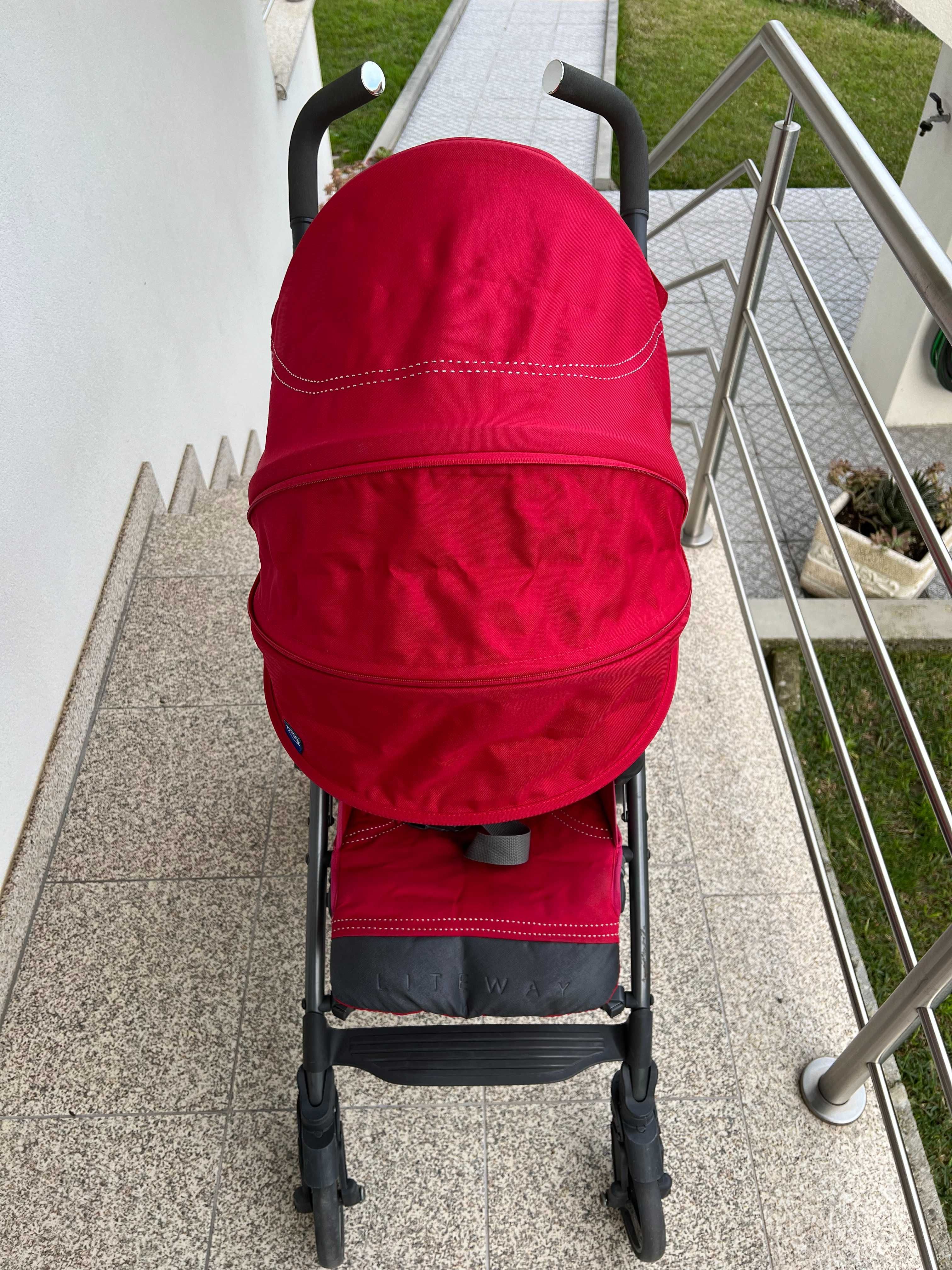 Chicco Lite Way 3 Carrinho, Vermelho (Red Berry)