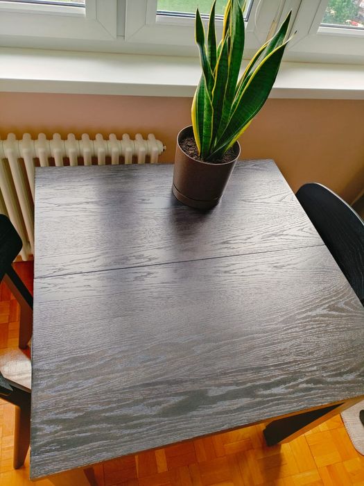 Stół do jadalni rozkładany wenge 80x80-200x71