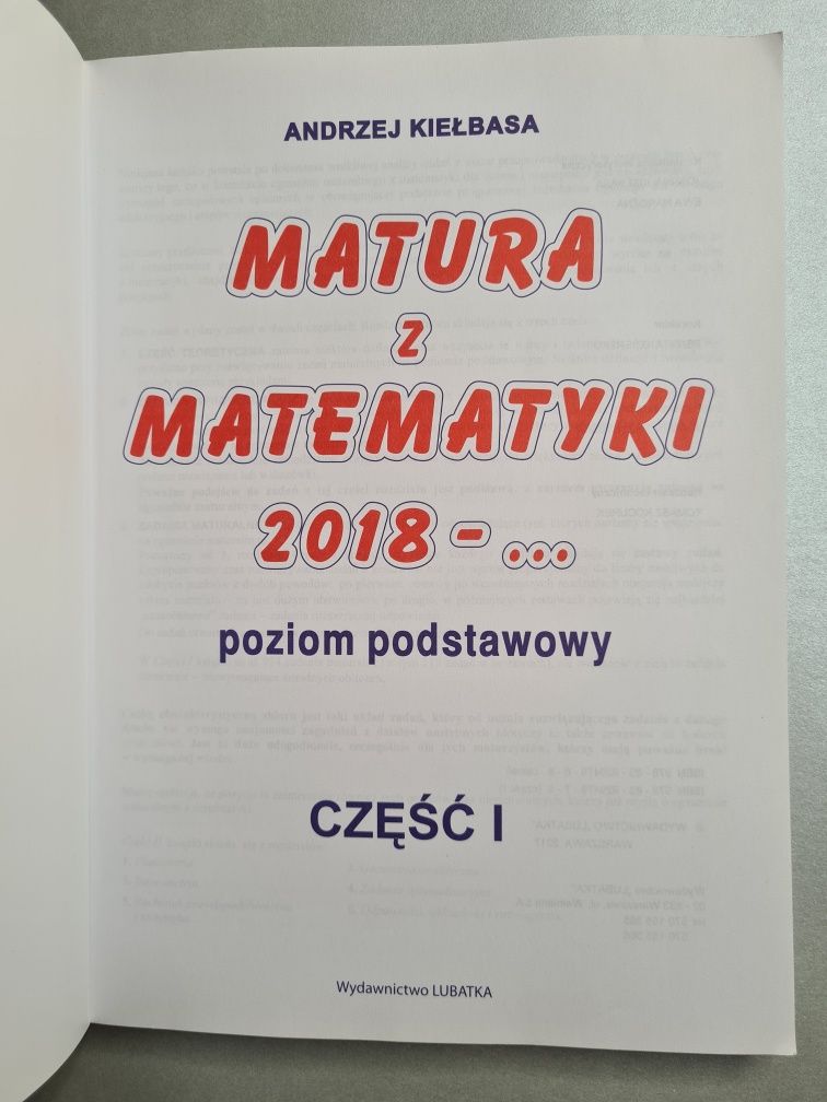 Matura z matematyki - poziom podstawowy - część pierwsza