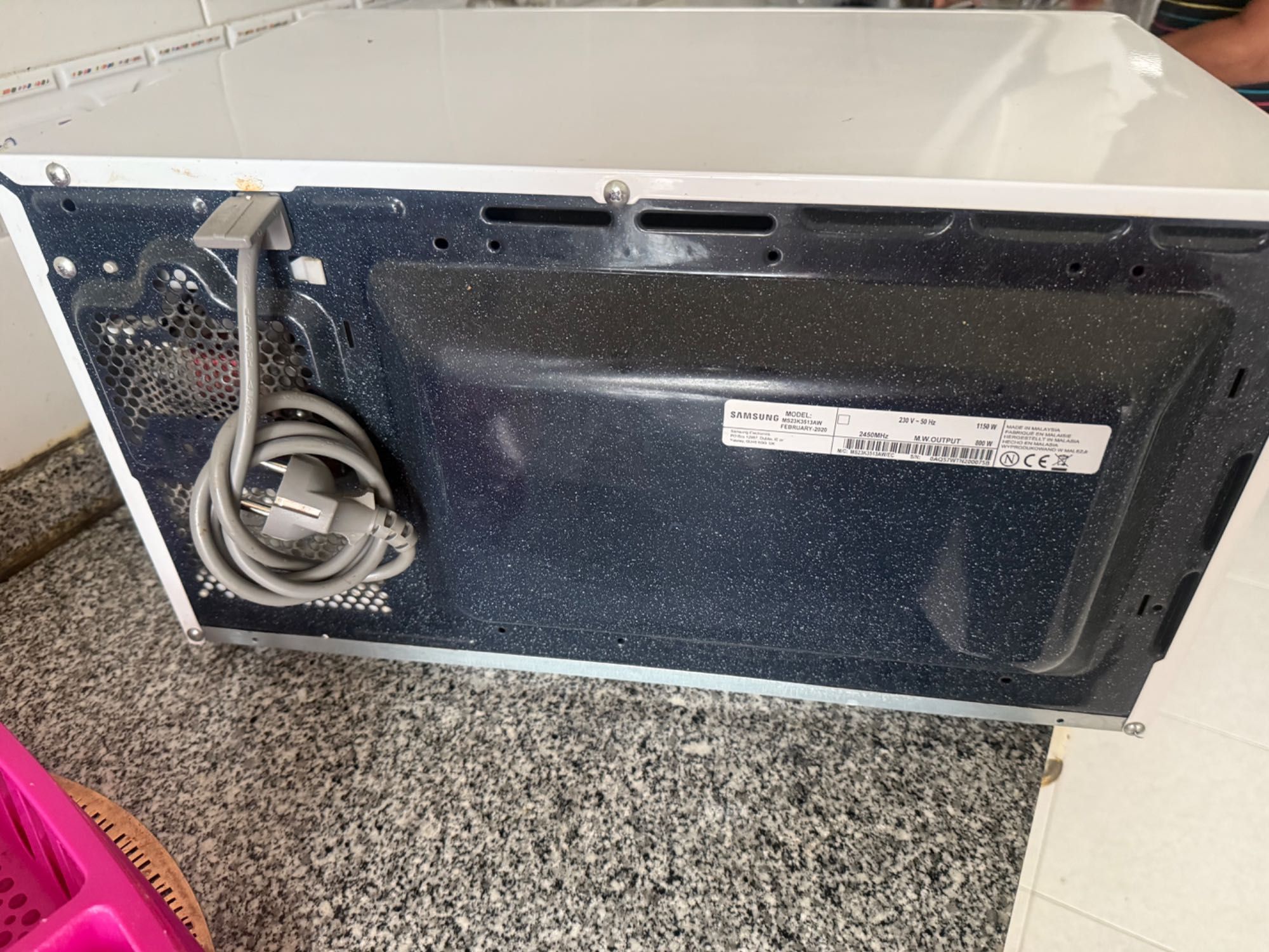 Microondas peças