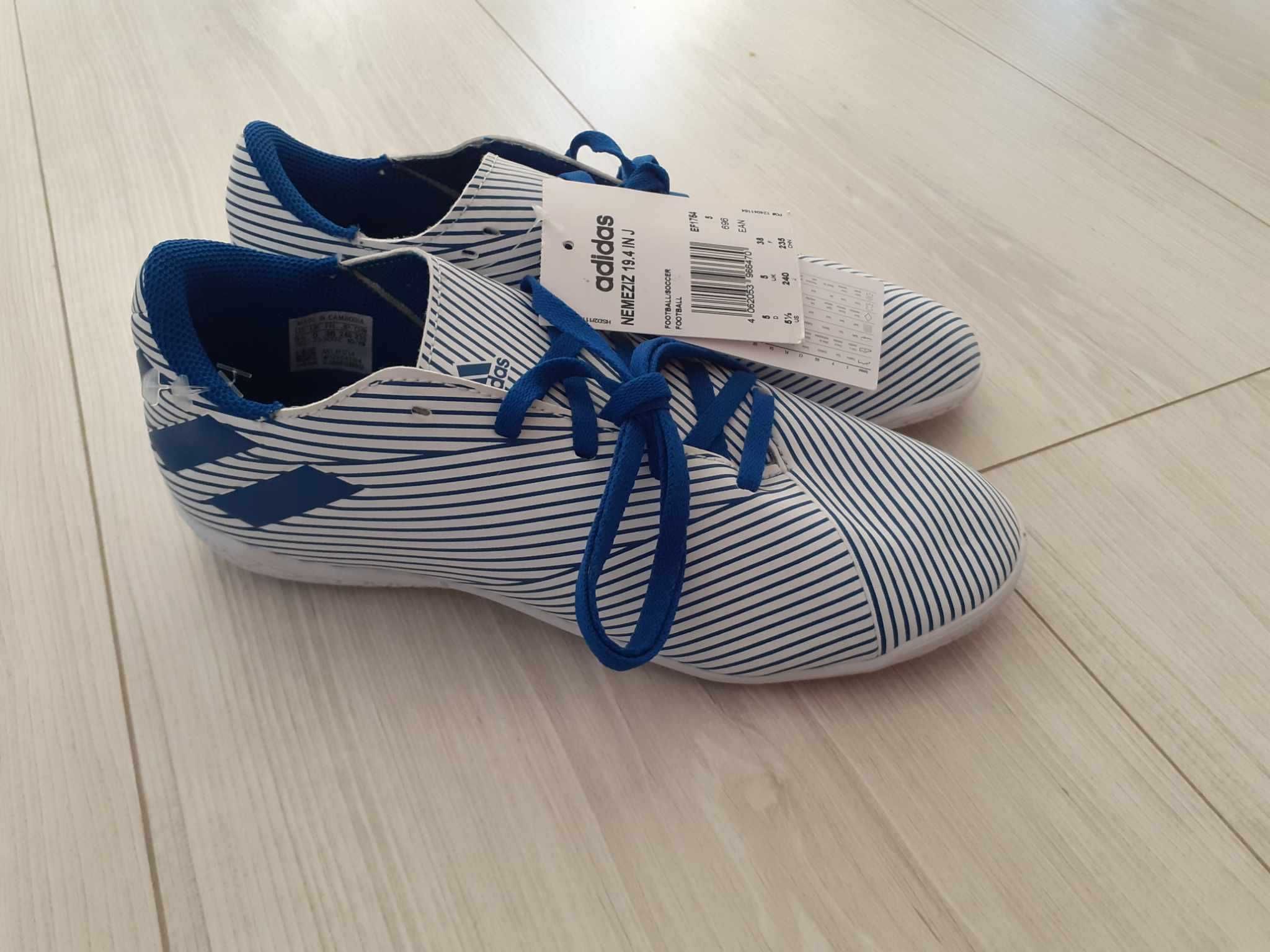 Buty piłkarskie halowe adidas Nemeziz 19.4 IN JR r. 38