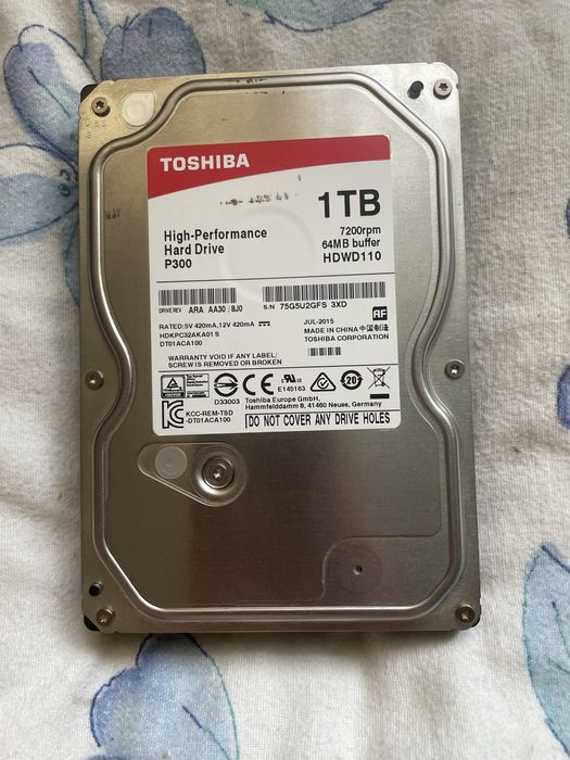 Toshiba P300 1TB sprawny