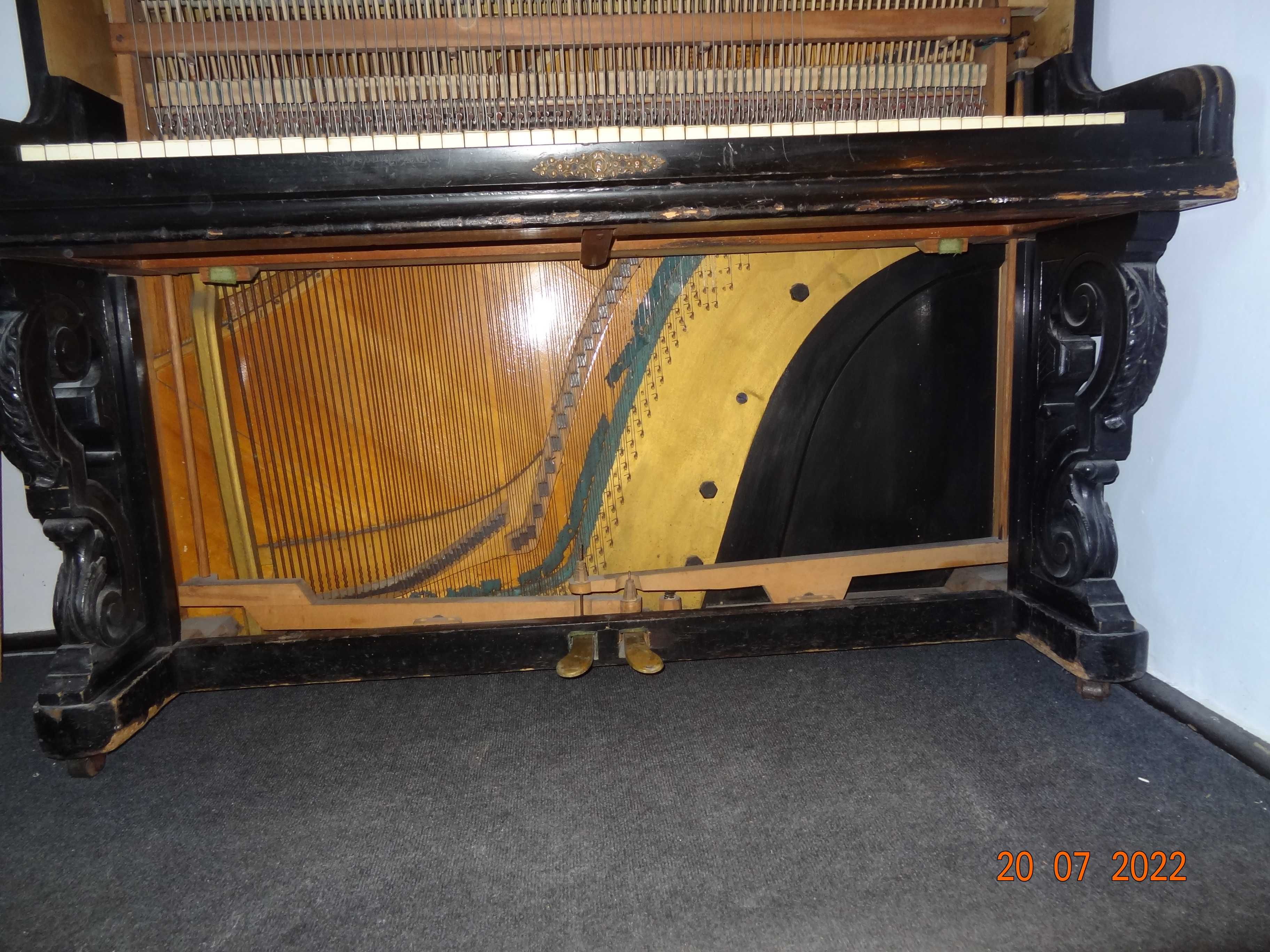Zabytkowe pianino W.Biese 1892 ksiądz Marcinkowski