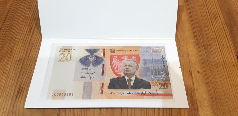 20 zł Lech Kaczyński banknot kolekcjonerski