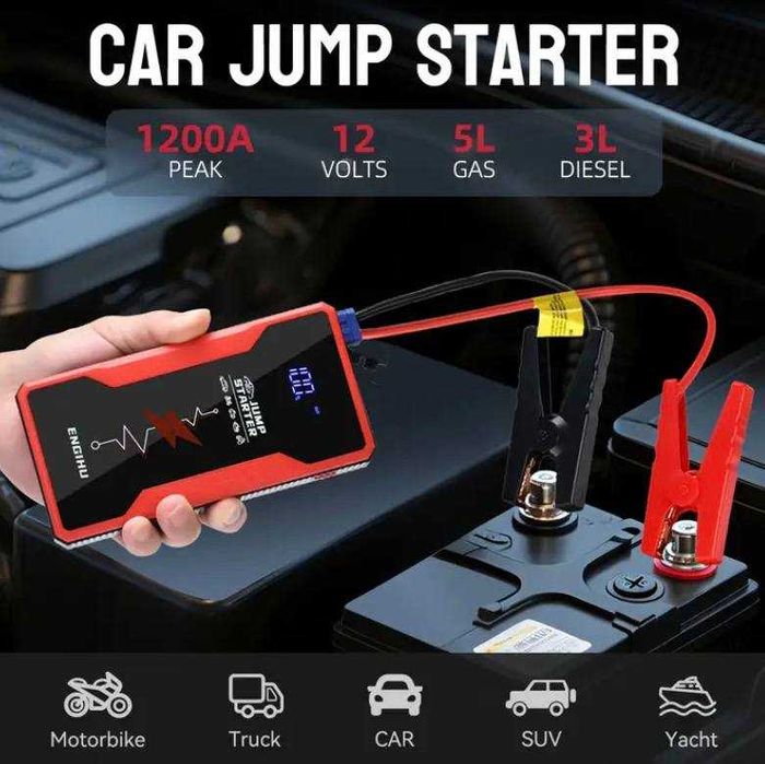 Urządzenie rozruchowe (Jump Starter) Engihu 12V z funkcją Power Banku